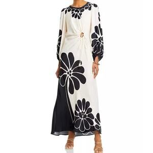 Farm Rio | Palermo Floral Cut Out Maxi Dress